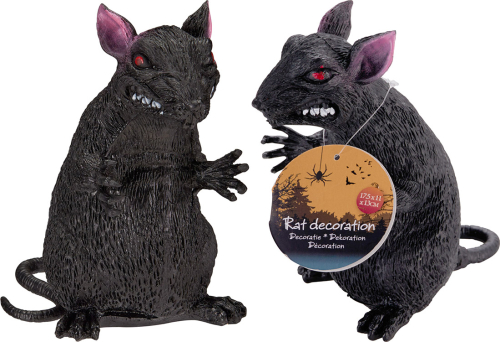 Rotte dekoration 17,5 cm, sort