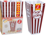 Popcorn bæger plastik 2-pak