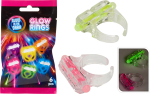 Glow knæklys fingerringe 6-pak