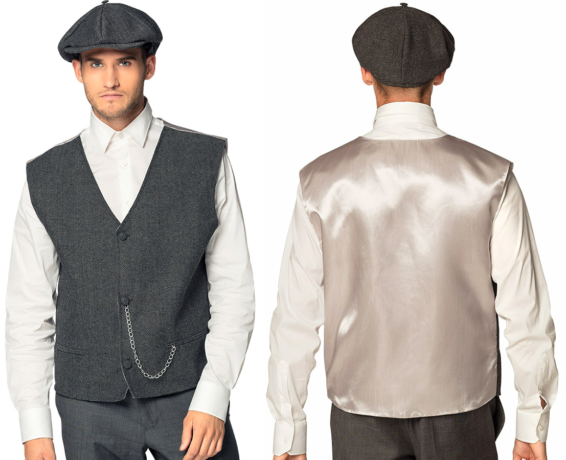 Birmingham vest og hat, str. XL