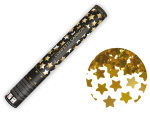 Konfettirør stjerner guld 40 cm