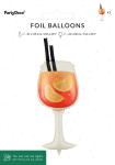 Folieballon appelsin-drink