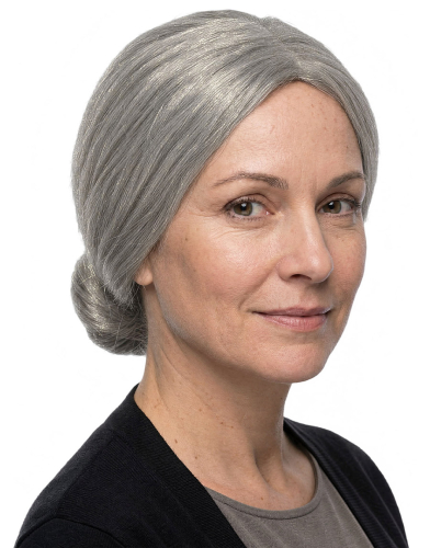 Bedstemor paryk, grå