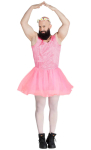 Balletdanser mand pink, XL