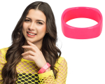 80er armbånd bredt, pink