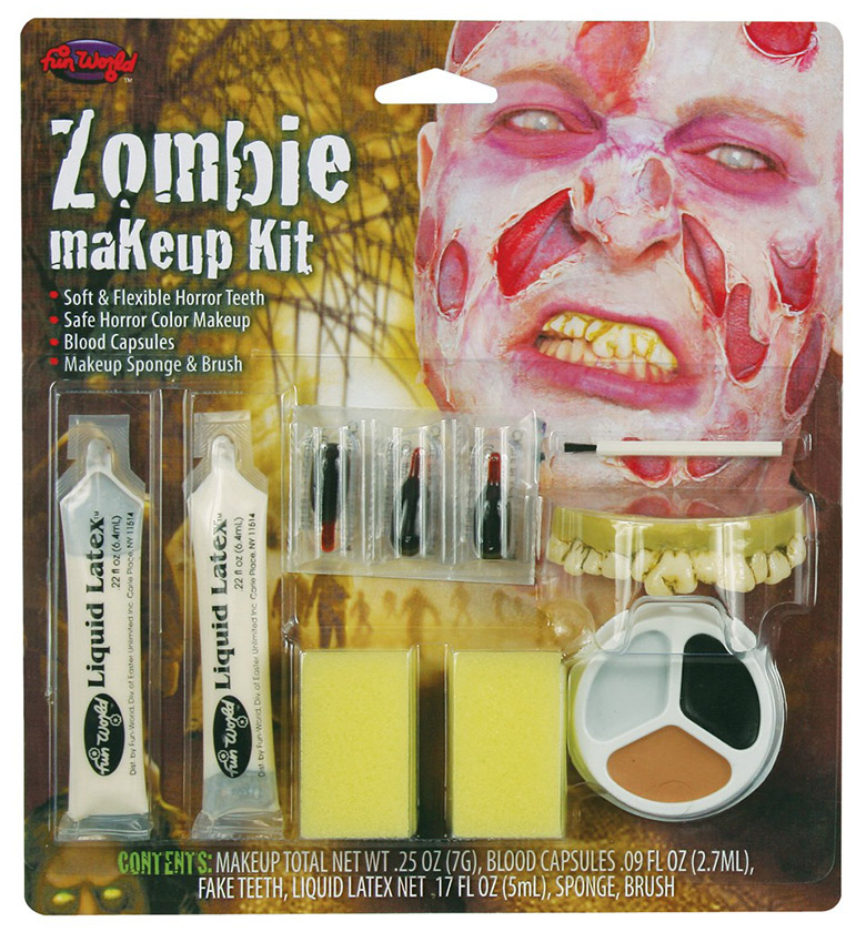 Bore Kvarter vaccination Zombie mand makeup kit, kun 95,- hos Billig-Billy. Mere for pengene. Basta!