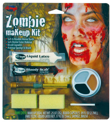Zombie kvinde makeup kit