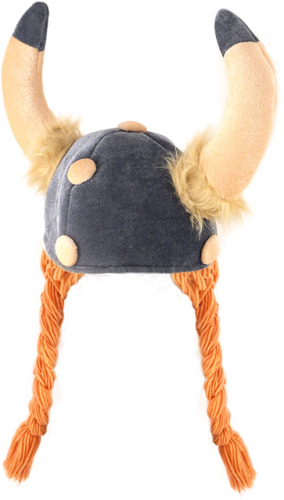 Vikingehjelm med fletninger