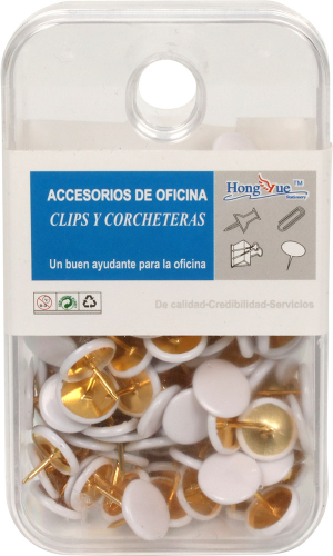 Tegnestifter, hvide 125-pak