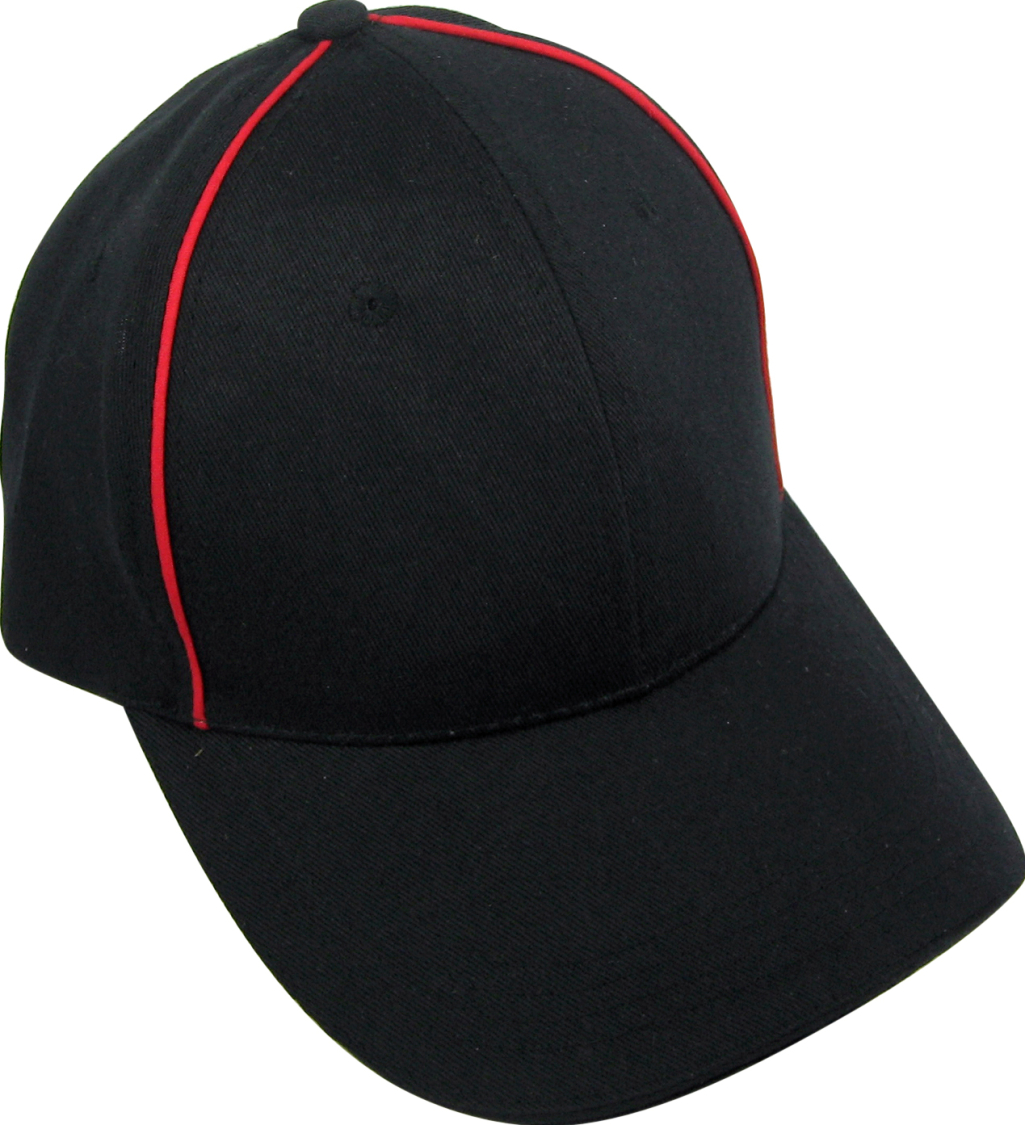 Sort cap røde striber, barn