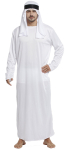 Sheik kostume, hvid, str. M