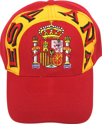 Rød/gul Espana/Spanien cap