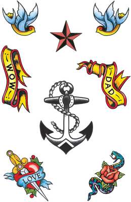 Retro tatoveringer sailor