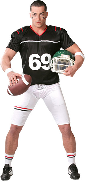 Quarterback kostume onesize