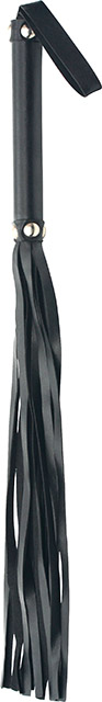 Billede af Pisk i læderlook, sort