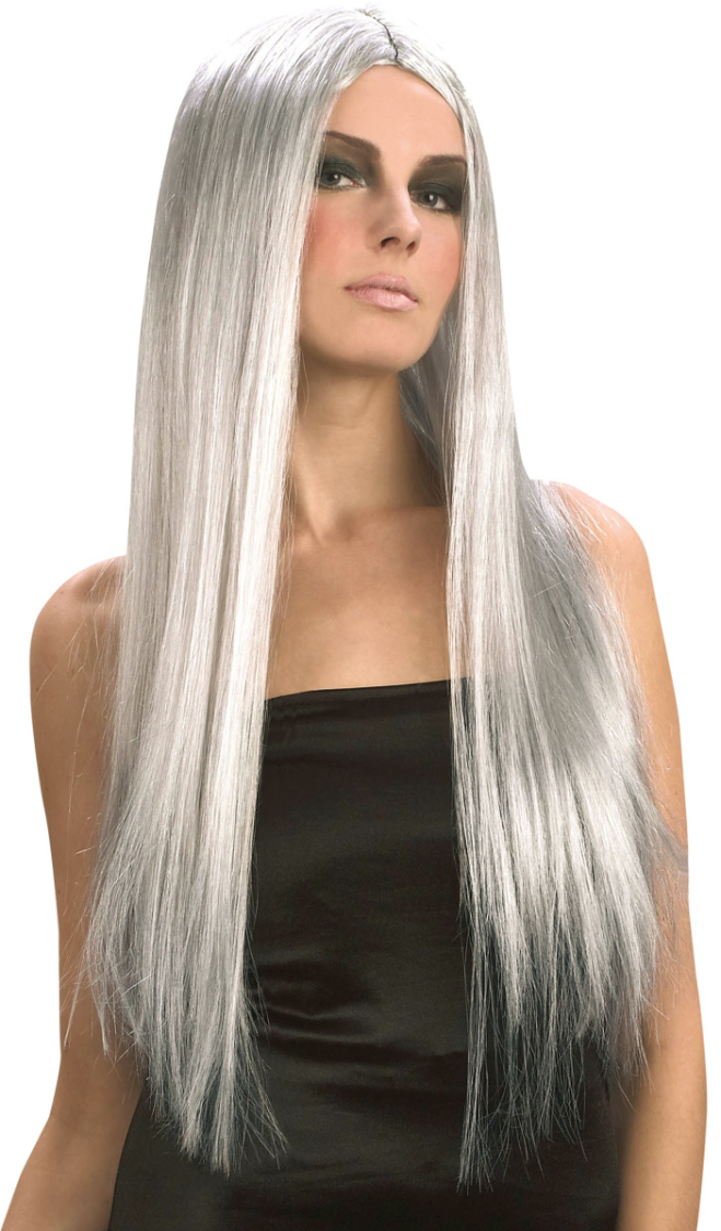 Paryk heks lang grå