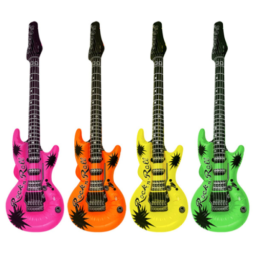 Oppustelig neon guitar