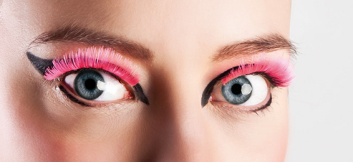 Øjenvipper neon pink