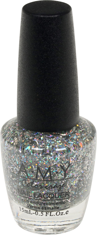 Neglelak sølv-flitter 2-40