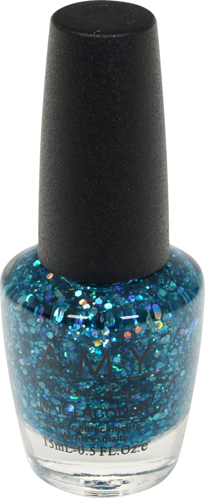 Neglelak blå glitter J-058