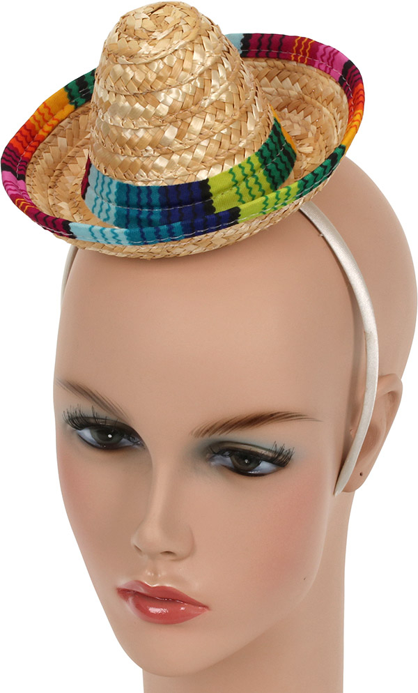 Mini-sombrero på hårbøjle