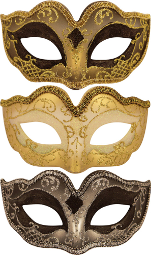 Maskerade-maske glitter