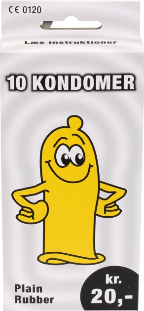 chokerende tryk fornærme Kondomer 10-pak, kun 20,- hos Billig-Billy. Mere for pengene. Basta!