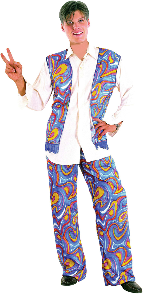 Hippie vest og bukser, blå