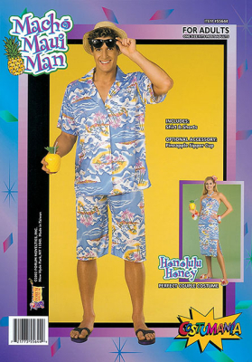 Hawaii kostume mand
