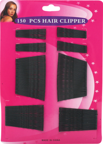 Hårnåle sorte, 150-pak