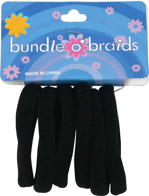 Hårelastikker brede, sort