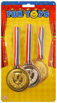 Guld, sølv & bronze medalje