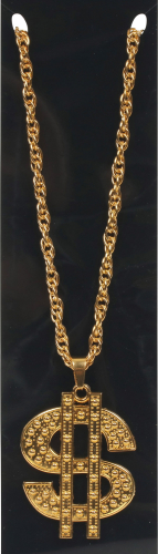 Dollar-tegn halskæde guld