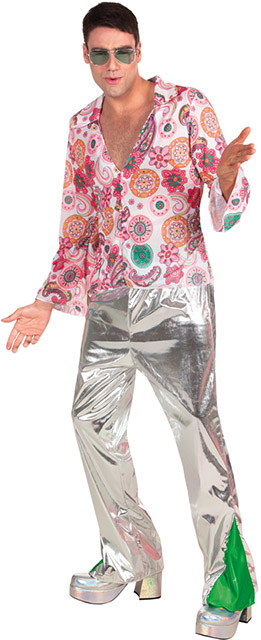 Disco hippie med sølvbukser