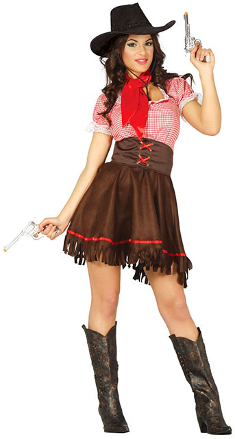 Cowgirl kostume, str. M