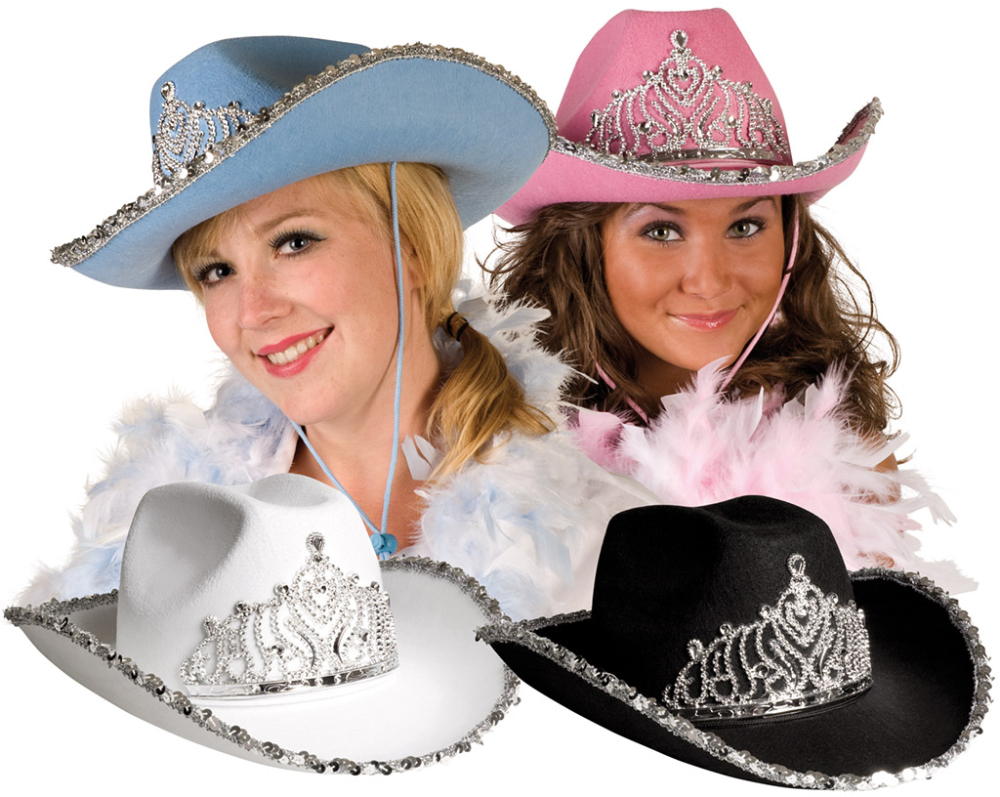 Cowboyhat med diadem