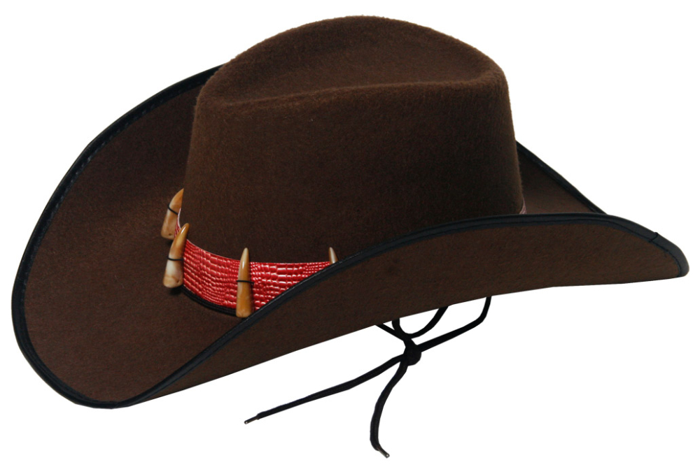 Cowboyhat krokodille-tænder