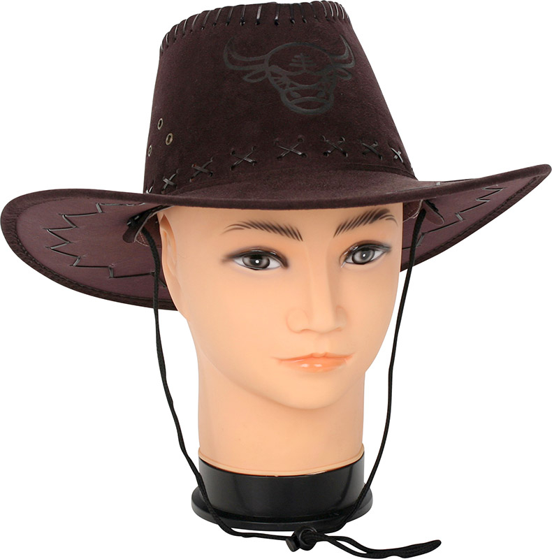 Cowboyhat brun ruskindslook