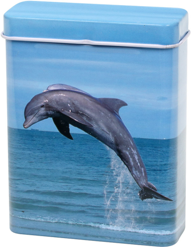 Cigaret-etui, delfiner