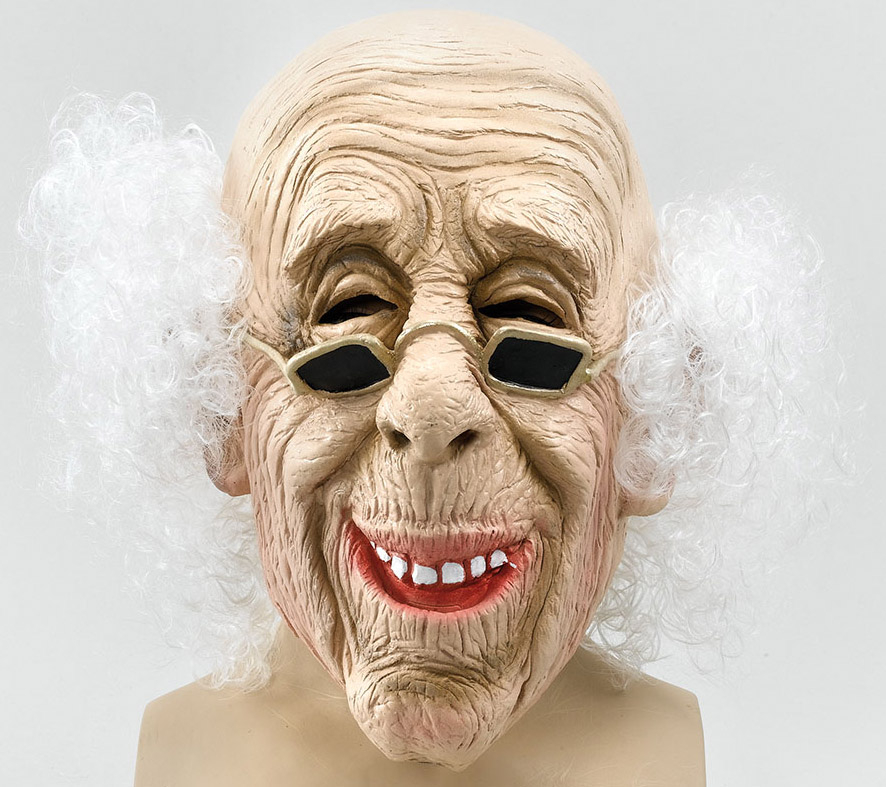 Bedstefar maske med hår
