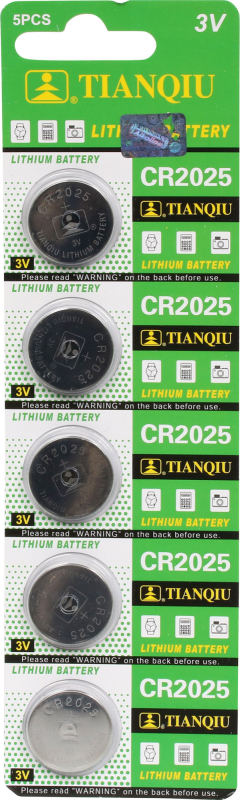 Billede af CR2025 batteri 5-pak