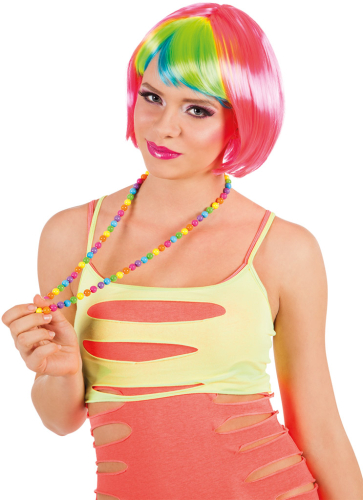 80er halskæde regnbue