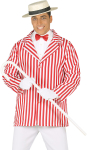 1920er rød/hvid jakke