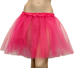 Tyl-skørt 40 cm, neon-pink