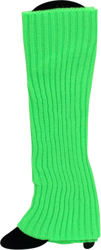 Benvarmere strik, neon-grøn