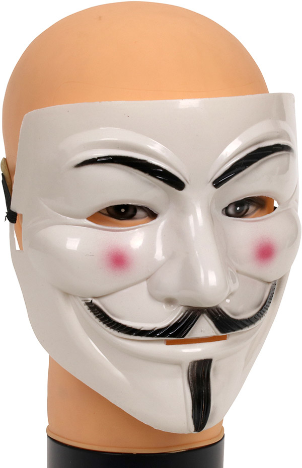 Guy Anonymous maske, 40,- hos Billig-Billy. Mere for pengene. Basta!