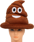 Shit smiley-hat, bæ-brun