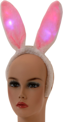 Bunny-ører hårbøjle med lys