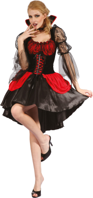 Vampiress kostume, one size