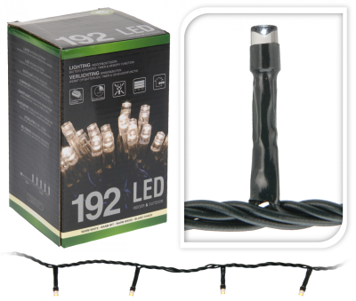 Lyskæde til batteri 192 LED